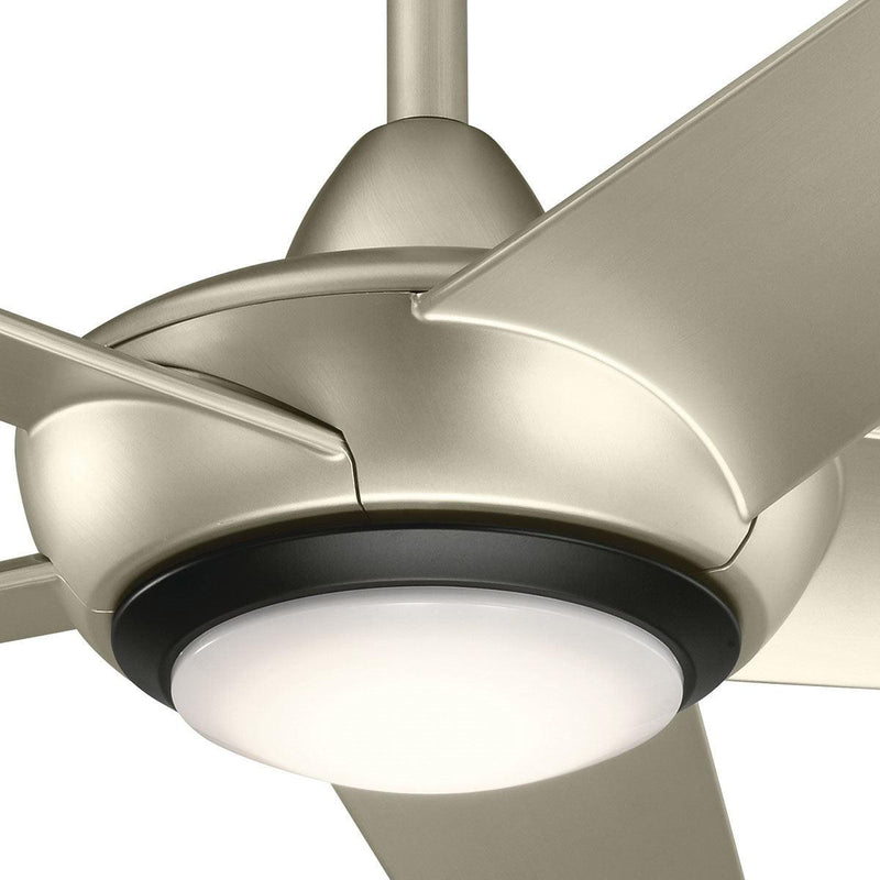 Kapono Outdoor Ceiling Fan - Brushed Nickel Detailed