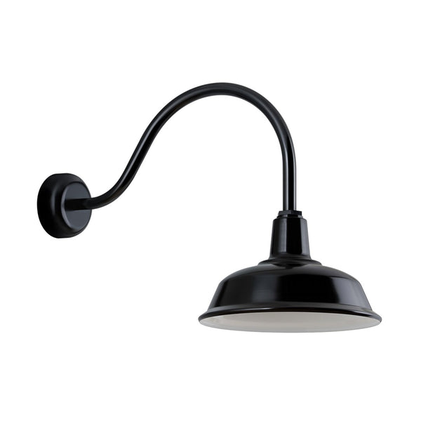 Bryson Outdoor Wall Light By Troy Lighting 14 Inch Gloss Black