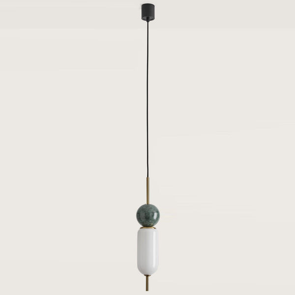 Aged Gold-Green Marble Anet Pendant Light by Aromas Del Campo