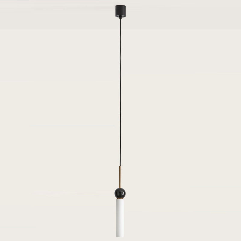 Aged Gold-Black Marble Delie Pendant Light by Aromas Del Campo
