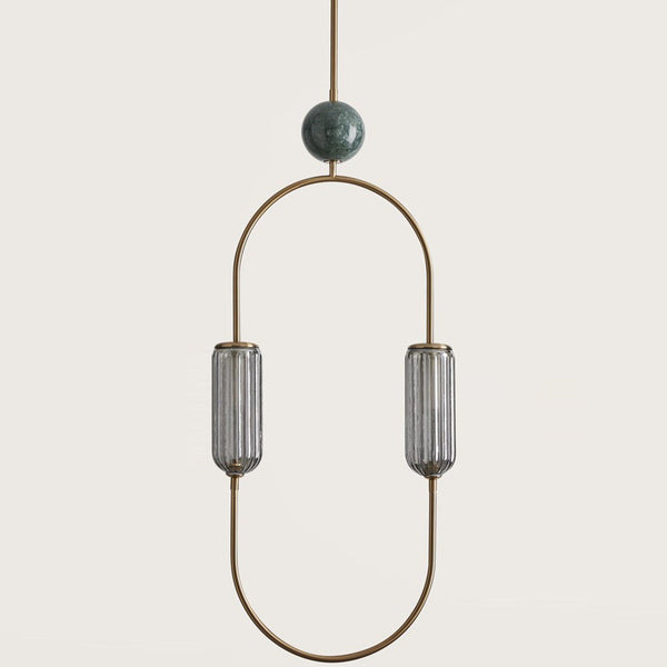 Aged Gold-Green Marble Clip Pendant Light by Aromas Del Campo