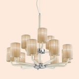 CAN CAN CHANDELIER BY VISTOSI, COLOR: MILK WHITE IVORY, , | CASA DI LUCE LIGHTING