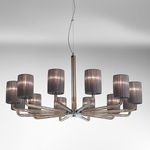 CAN CAN CHANDELIER BY VISTOSI, COLOR: SMOKE, , | CASA DI LUCE LIGHTING