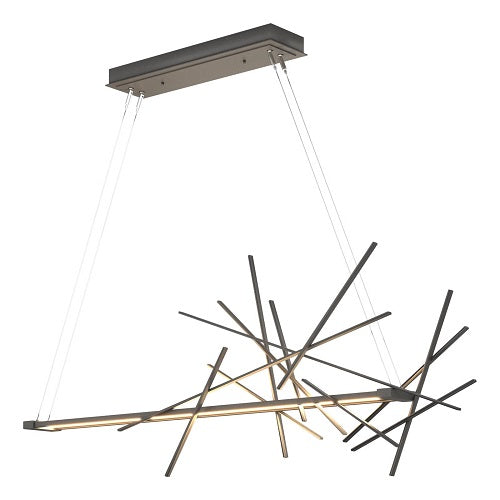 CASCADE LED LINEAR SUSPENSION BY HUBBARDTON FORGE, FINISH: NATURAL IRON, , | CASA DI LUCE LIGHTING