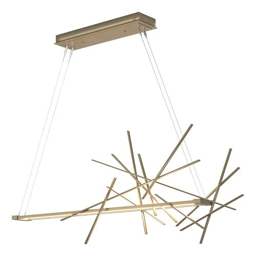 CASCADE LED LINEAR SUSPENSION BY HUBBARDTON FORGE, FINISH: SOFT GOLD, , | CASA DI LUCE LIGHTING