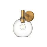 Castilla Vanity Light By Alora - Aged Gold Color Clear Glass