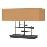 CAVALETTI TABLE LAMP BY HUBBARDTON FORGE, FINISH: BLACK; SHADE: DOESKIN SUEDE, | CASA DI LUCE LIGHTING