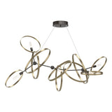 CELESSE CHANDELIER BY HUBBARDTON FORGE, FINISH: OIL RUBBED BRONZE; ACCENT FINISH: SOFT GOLD, | CASA DI LUCE LIGHTING