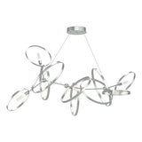 CELESSE CHANDELIER BY HUBBARDTON FORGE, FINISH: VINTAGE PLATINUM; ACCENT FINISH: VINTAGE PLATINUM, | CASA DI LUCE LIGHTING