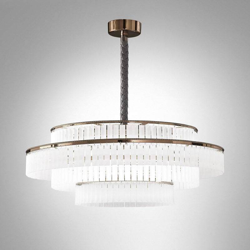 Charles Chandelier by Italamp, Size: Small, Medium, Large, X-Large, Color: Transparent, Satin,  | Casa Di Luce Lighting