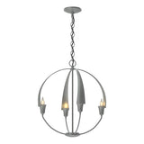 CIRQUE SMALL CHANDELIER BY HUBBARDTON FORGE, FINISH: VINTAGE PLATINUM, , | CASA DI LUCE LIGHTING