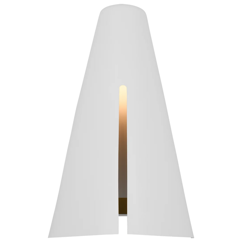 Cambre Sconce Medium By Kelly Wearstler-Matte White