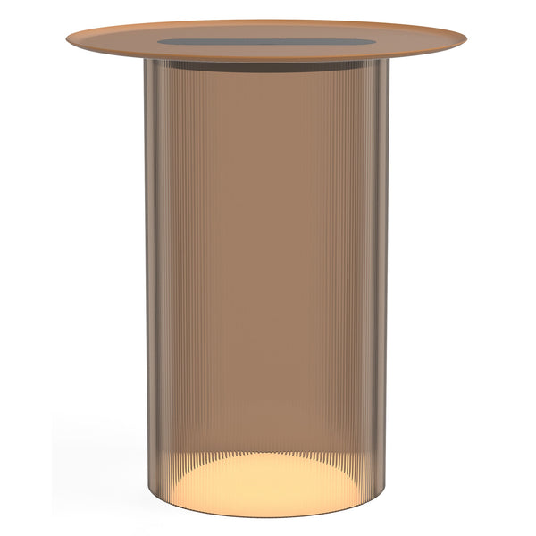 Carousel Charging Floor Lamp By Pablo, Finish: Bronze, Color: Terracotta