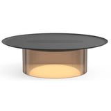 Carousel Table Lamp By Pablo, Size: Small, Finish: Bronze, Color: White, Tray: Large