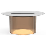 Carousel Table Lamp By Pablo, Size: Large, Finish: Bronze, Color: White, Tray: Large