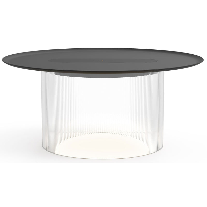 Carousel Table Lamp By Pablo, Size: Large, Finish: Clear, Color: Black, Tray: Large
