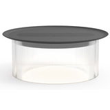 Carousel Table Lamp By Pablo, Size: Small, Finish: Clear, Color: Black, Tray: Small