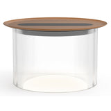 Carousel Table Lamp By Pablo, Size: Large, Finish: Clear, Color: Terracotta, Tray: Small