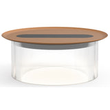 Carousel Table Lamp By Pablo, Size: Small, Finish: Clear, Color: Terracotta, Tray: Small