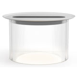 Carousel Table Lamp By Pablo, Size: Large, Finish: Clear, Color: White, Tray: Small