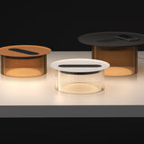 Carousel Table Lamp By Pablo, Finish: Clear / Bronze, Color: White / Terracotta / Black, Size: Small / Medium