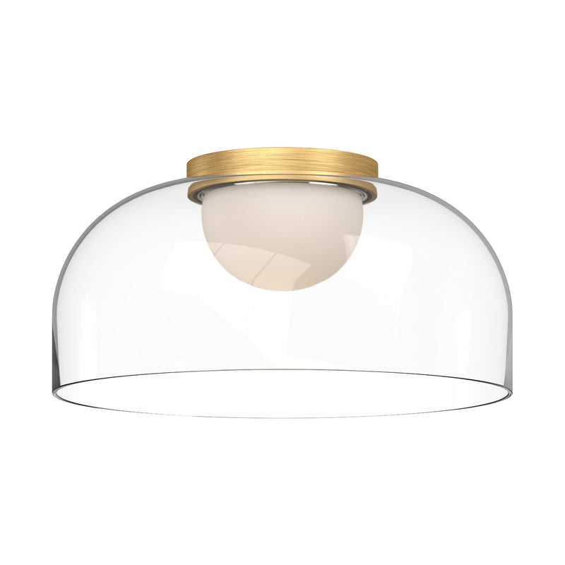 Cedar Ceiling Light by Kuzco - Wide, Brushed Gold/Clear
