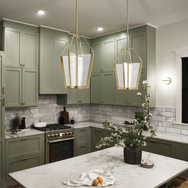 Calters Pendant Light - Champagne Gold - Lifestyle
