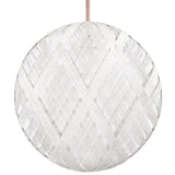 Chanpen Diamond Suspension By Forestier, Finish: White, Size: Large