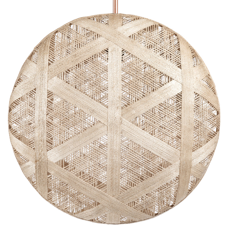 Chanpen Hehagon Suspension By Forestier, Size: Large, Finish: Natural