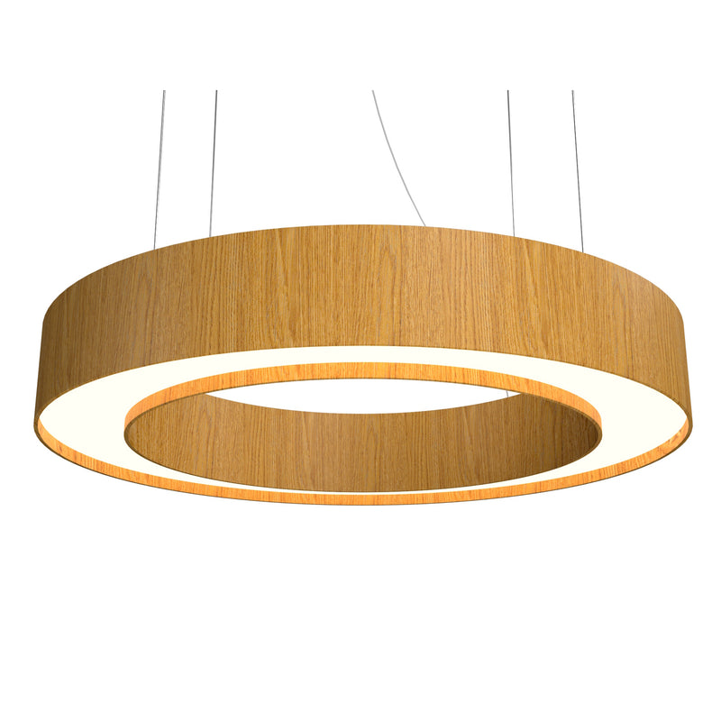 Cilindrico 1285 Pendant Light by Accord, Color: Cathedral Freijo