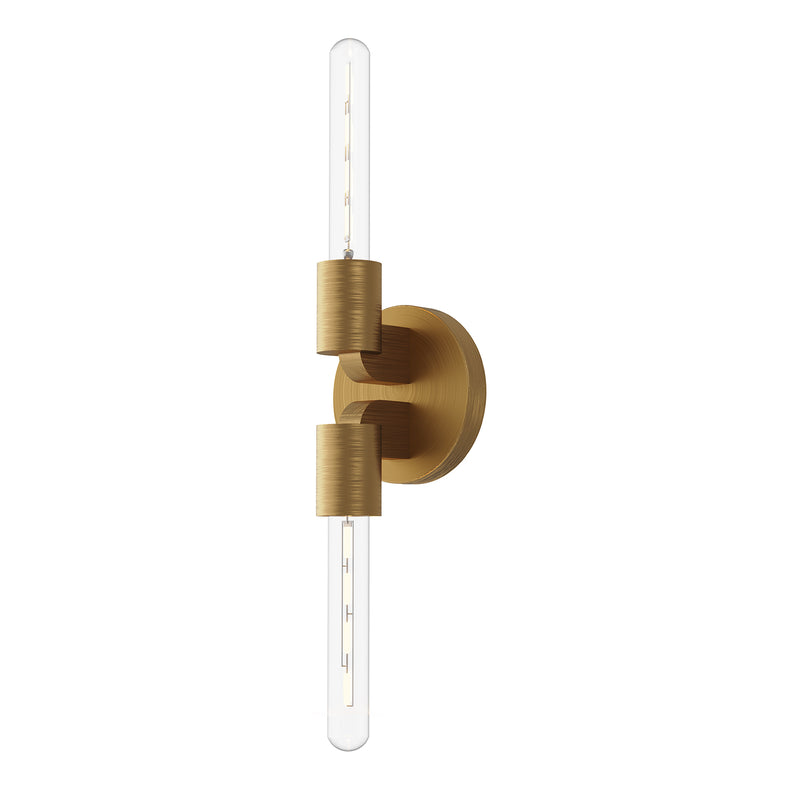 Claire Wall Light by Alora Mood - Double. Aged Gold