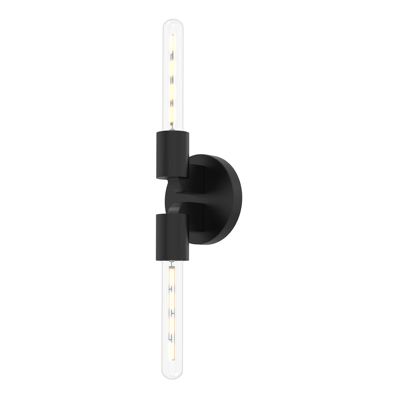 Claire Wall Light by Alora Mood - Double. Matte Black