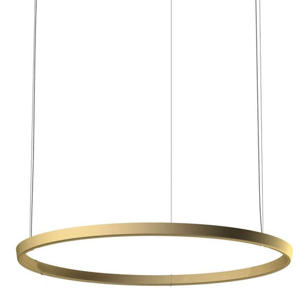 Compendium Circle Pendant By LucePlan, Finish: Brass