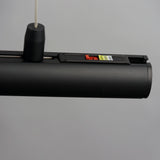 Continuum Linear Pendant Light By ET2 Small Black Finish Detailed View