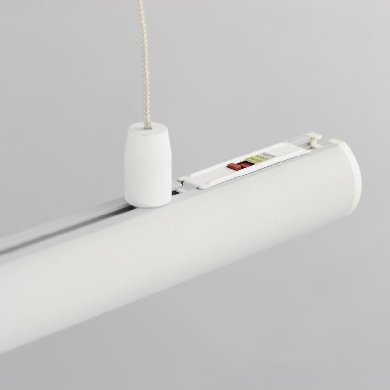 Continuum Linear Pendant Light By ET2 Small White Finish Detailed View