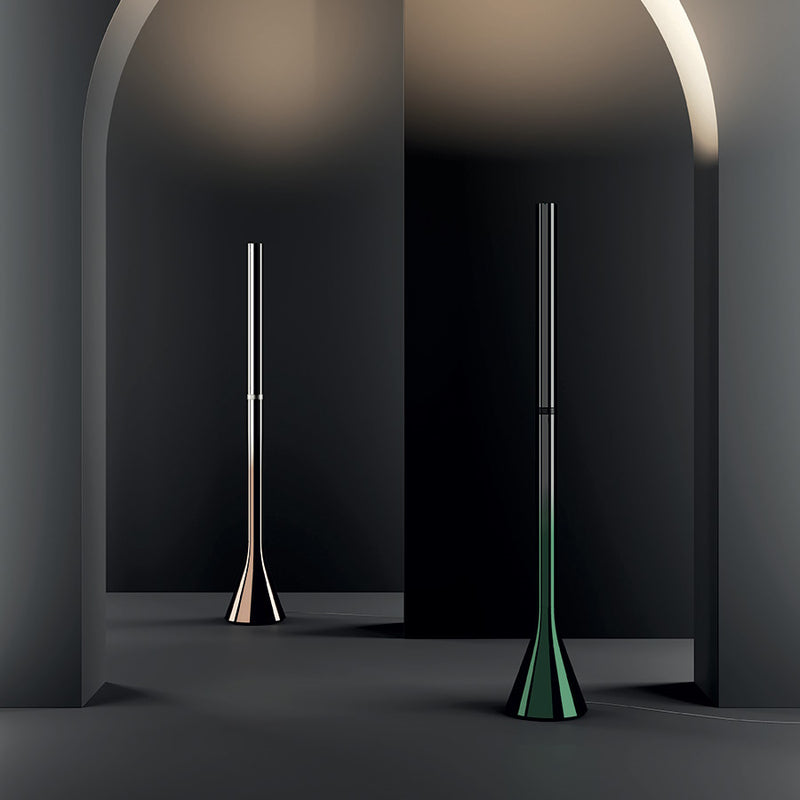 Croma Floor Lamp By Lodes, Finish: Green / Bronze