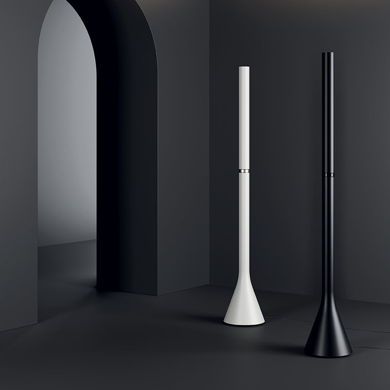 Croma Floor Lamp By Lodes, Finish: Matte Black / White