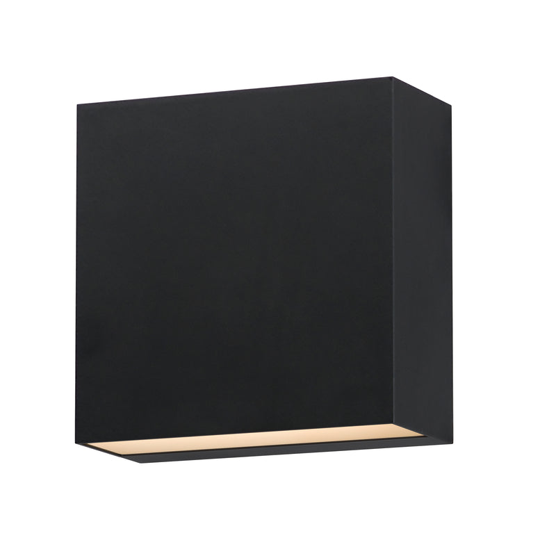 Cubed Outdoor Wall Sconce By ET2 Medium Black