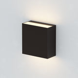 Cubed Outdoor Wall Sconce By ET2 Medium Black Finish
