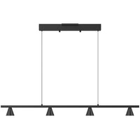 Small Black Dune Linear Suspension by Kuzco