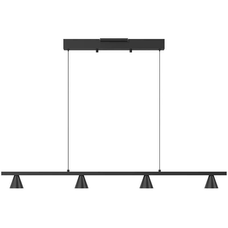 Small Black Dune Linear Suspension by Kuzco