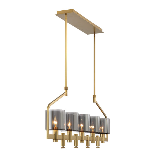 Decato Chandelier By Eurofase - Gold Small Side View
