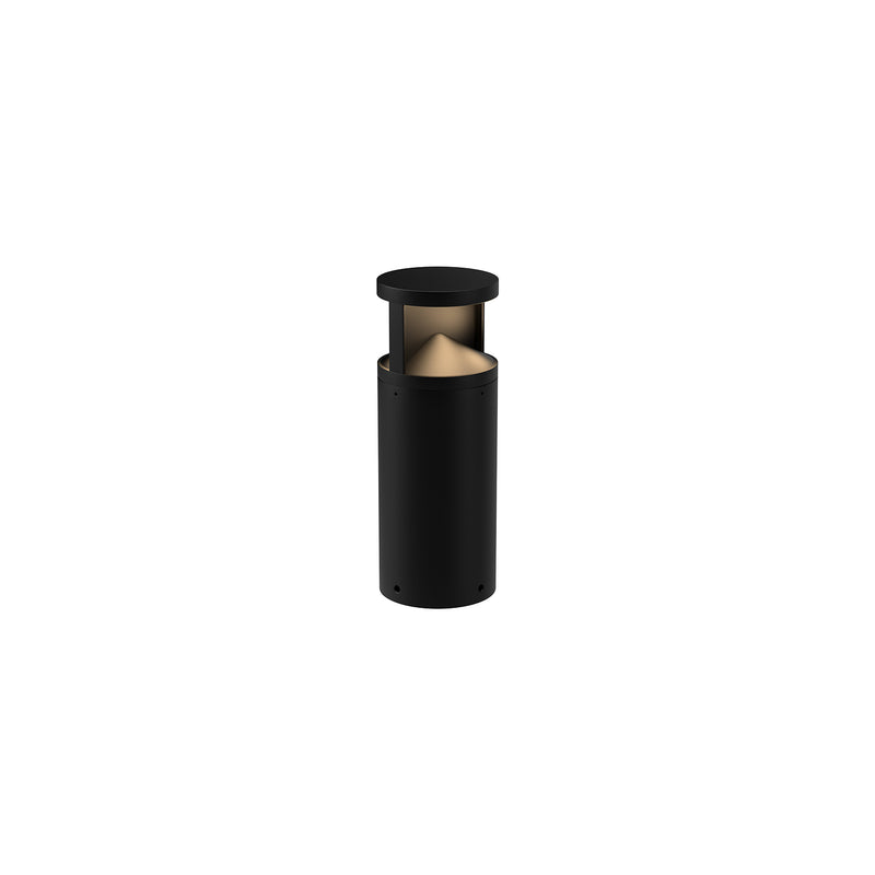 Dover Outdoor Bollard by Kuzco - Small, Black in white background