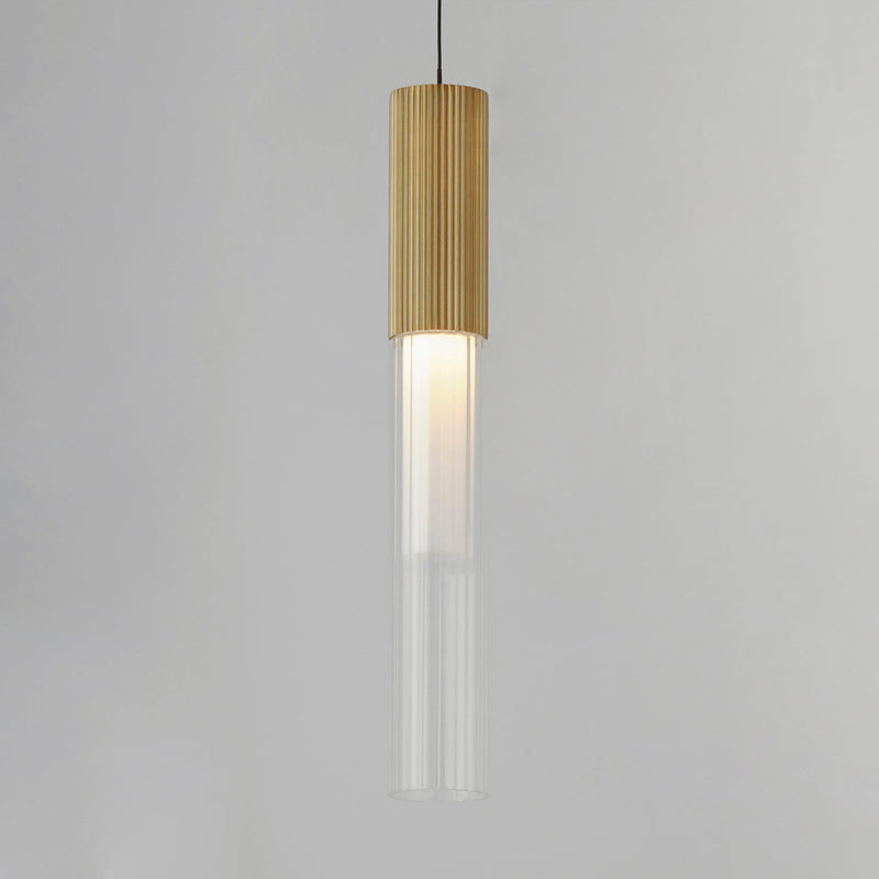 Reeds 1 Light Pendant - Lifestyle Image with lights on