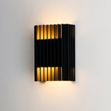 Rampart Outdoor Wall Sconce - Lifestyle Image w/ lights on