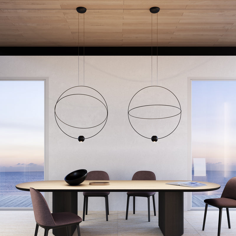 Elara Suspension By Lodes, Finish: Matte Black