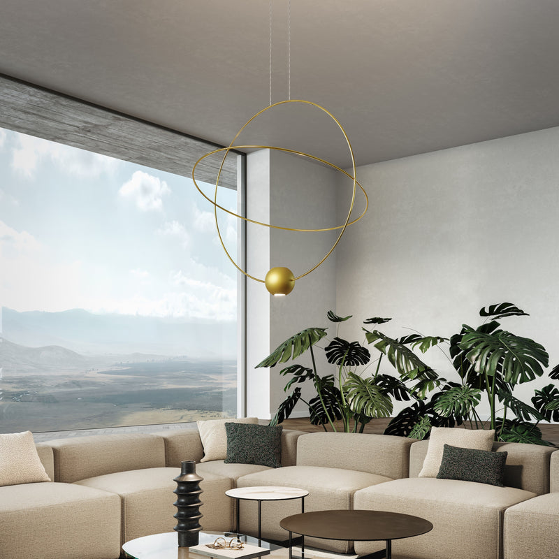 Elara Suspension By Lodes, Finish: Gold