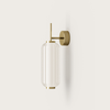 Elma Wall Sconce By Aromas Del Campo, Finish: Matte Brass, Color Striped Glass