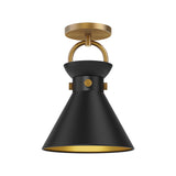Emerson Ceiling Light by Alora Mood - Aged Gold/Matte Black