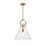 Emerson Pendant Light By Alora Mood - Medium, Aged Gold/Clear
